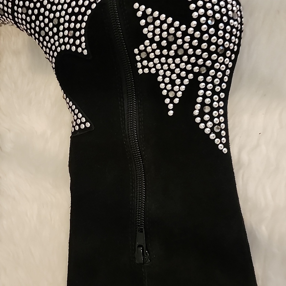 Matisse Dumplin  Black and Silver Women's Cowboy Boots Brand New - Picture 8 of 14